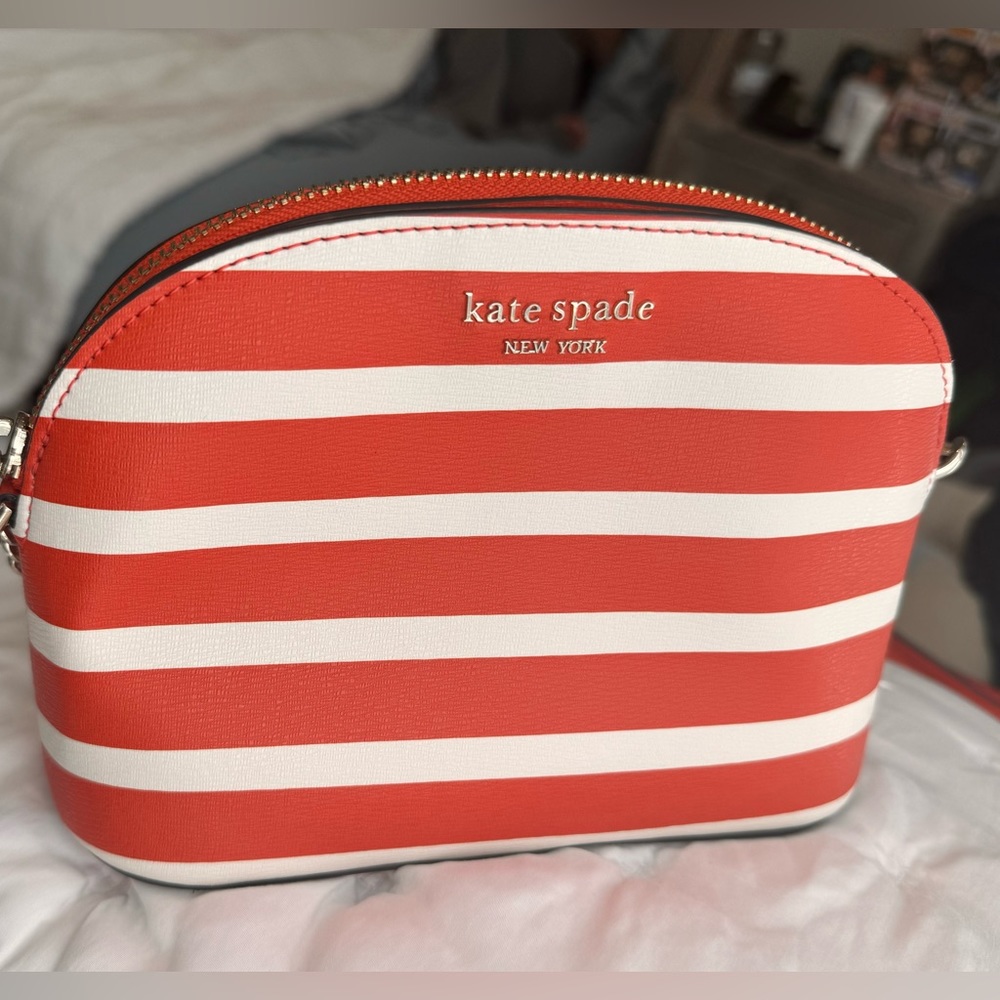 Kate Spade Spencer Stripe Small Dome Crossbody
